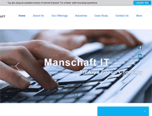 Tablet Screenshot of manschaft.com